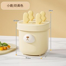 卡通冰淇淋模具 小鹿造型 奶黃色, 奶黃小鹿, 1個