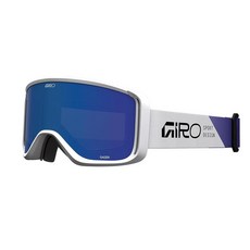 Giro Sagen 성인용 스노우 고글 - 울트라 블랙/옐로우 렌즈가 있는 레드 플로우 스트랩 212470, 화이트 앵글 - 그레이 코발트