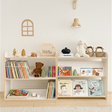 심플룸 아기 책장, 화이트, 3단