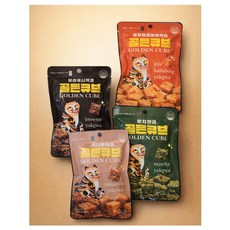 수제 골든 큐브약과 무설탕 한입약과 큐브페스츄리 미니약과 프리미엄 토핑약과, 4개, 65g