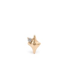 마리아블랙 14kt yellow gold Misty Lead diamond single earring