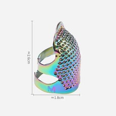 손가락 보호대 빈티지 골드 바늘 골무 금속 바느질 액세서리 수공 스티칭 도구 골동품 반지 DIY 공예, 골드계열, 1개