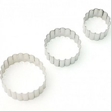 스텐쿠키커터3종 주름링 58x24, 1개, 1