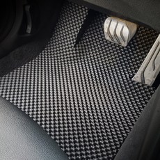 올뉴카니발 바닥매트 자동차 고무 발 카 매트 주문제작, (14년~20년)운전석+조수석, 블랙