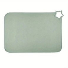 절연 매트 화상 방지 등급 식기 테이블 플레이스 세척 가정용 방수 용이, 펜타그램, 30x41 cm, celadon