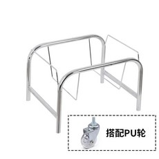 자취집 간식 바구니 철제 투명바퀴 1단 트롤리 바스켓, E. 프레임만 + 크리스탈 휠