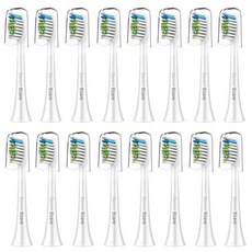바른이케어 필립스 전동칫솔 호환용 전동 칫솔모 다이아몬드 HX6064P, HX6064-DM, 16개입
