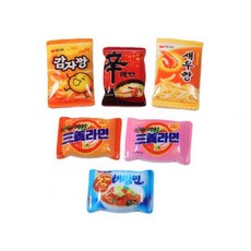 라면 과자 굿즈 파츠 봉지 플라스틱 마그넷 만들기 부속 부자재 재료, 1개, 라면 과자 굿즈 파츠-E.핑크삼양라면