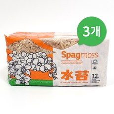 뉴질랜드 수태 12L (150g) 스패모그 천연 고급 압축 수태, 3개