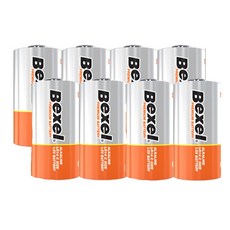 벡셀 알카라인 건전지, C형, 1개, 8개입