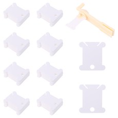 크로스 스티치 재봉 보관 정리함 와인딩을 위한 자수 치실 실 보빈 카드가 있는 스트링 와인더, 300PCS