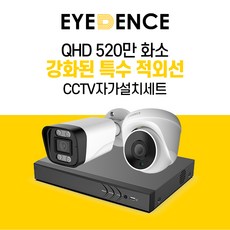 아이던스 520만화소 자가설치 CCTV 세트 - A 보안 방범 스마트폰감시 특수 적외선, 520만화소 실외 1세트 (50M케이블+어댑터), 1개