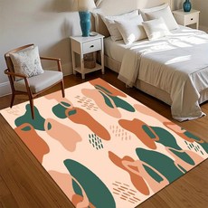 중성적인 무늬 카펫 모던 프린트 침실 거실용 논슬립 세탁 바닥 매트 현대적인 인테리어용