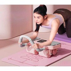 두리 ab슬라이드 스키머신 뱃살운동기구 AB슬라이드, 2025 4륜AB휠-모네핑크+복부패드