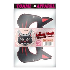 日本 TOAMI 可愛動物面具 アニマルマスクANIMAL MASK 豬面具 貓面具 化裝舞會 角色扮演 BDSM調教, 1個, 貓 CAT, Black