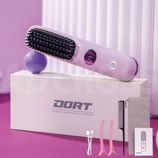 [인포벨]TV홈쇼핑정품 애드크로스 도르트 LED 빗고데기 독일 볼륨 헤어 부모님 어르신 펌 브러쉬 스타일, 혼합색상