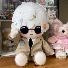 40cm 솜인형옷 봉제인형옷 여자아이 솜깅이 남자어아 갈아입히기, 40cm 앉은 아기 옷 (인형X), DK 아카데미 4점-카키