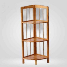 대나무 코너 3단 틈새수납장 주방 수납 틈새 모서리, 본상품선택, 1개