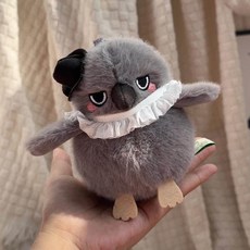 站肩磁吸小鳥公仔毛絨玩具鳥窩女生包包鑰匙扣玩偶掛飾批貨擺攤, 1個, 梅菜扣肉【站肩】:13cm