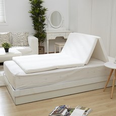 ES 4단 접이식 메모리폼 침대매트리스 간이 침대 매트 자카드 침실용 매트리스 SS Q