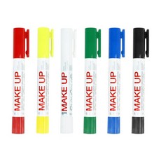 플레이컬러 페이스페인팅 펜타입 일반 MAKE UP PEN (1자루), 검정