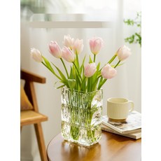 [심플한 디자인] 미니 사각화병 거실 인테리어 투명병, 5. 루소 투명 미니 두꺼움