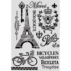 A40-0398型染版 蝶古巴特DIY簍空模板 塗鴉模版 繪畫模版, 1個, A40-0398