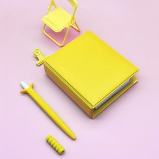 라비니 띠부띠부씰 북 앨범 보관 바인더, 옐로우