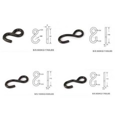 도매 미국 규정 스트레치 액세서리 단단한 금속 후크화물 운송 바인더 S 홈 장식 하드웨어, 04 0.8 tons European style