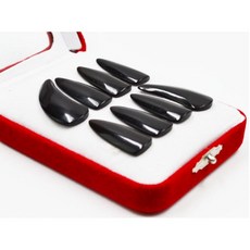 天然牛角古筝指甲 (盒裝8入) - 專業演奏型成人/兒童古筝指甲, 雙弧型,小號, 1個