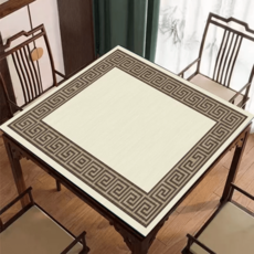 마작판 미끄럼방지 게임카페트 테이블보 소음방지 보드게임판 놀이판 보드게임매트 휴대용, 110x110cm, J타입, 1개