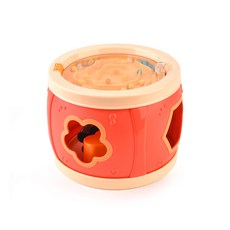 多功能兒童鼓拍拍鼓 0-3歲益智音樂玩具, 1套, 橙色（英文彩盒）