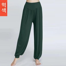 여성 요가 팬츠 캐주얼 벨로아 밴딩 스포츠 코튼 따뜻한, 딥그린, 3XL