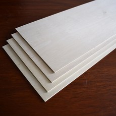 베이스우드 시트 (basswood) 항공 모형 공예용 합판 우드 버닝 레이저 커팅 보드 3mm 300 X 450 1장