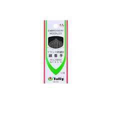 튤립(TULIP) 프랑스 자수 바늘(가는 실 조합) DEN023, 1개