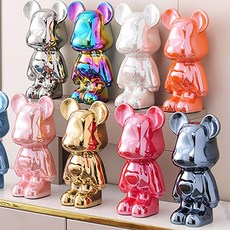 에브리샤인 하트 베어브릭 세라믹 장식 저금통, 실버