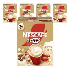 네스카페 폭신 라떼 스틱 순한 밀크맛, 5개, 7.9g, 26개입