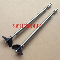 RC 보트 배 무선 개 2 블레이드 쌍동선 어셈블리 모터 샤프트 스테인레스 3mm 더블, [02] 2--15cm, 1개