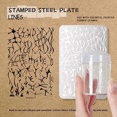 네일 템플릿 스탬프 플레이트 인감 키트 꽃 레이스 잎 나비 디자인 아트 폴란드어 인쇄 스텐실 매니큐어 도구, 옵션20) 20, 1개