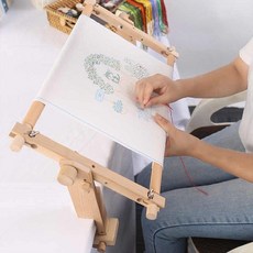 원목 자수틀 자수 거치대 브래킷 공방 좌삭 수틀 프랑스, 1개, 간이 고정형 83X30cm