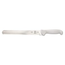 Mercer Culinary Ultimate 화이트 30.5cm(12인치) 포크 20.3cm(8인치) 쿠킹 포크, Wavy Edge Slicer Knife 10 Inch, 1개
