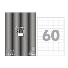 폼텍 LQ-3101 바코드용 라벨 A4 60칸, 단품