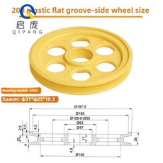 압출기 플라스틱 저장 휠 와이어 압출 케이블 기계 주조 알루미늄, 1개, 1. Flat side