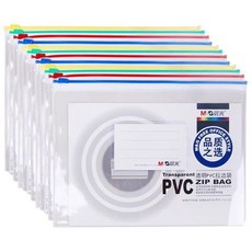 M&G 晨光 透明 PVC 文件袋 防水防塵, 1個, A5
