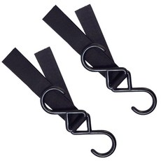 브리사 트윈 벨크로 후크 유모차걸이, 블랙+블랙, 2개