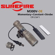 슈어파이어 M300 M600 업그레이드 M300V IR M600V IR 적외선 LED 스카우트 라이트 손전등 사냥용 레일 마운트 전술 라이트, [10] M300V DE
