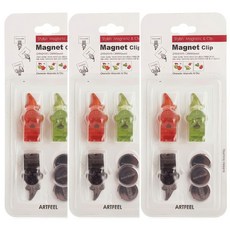 HOOT 악어 메모 사무용 냉장고 자석 영업소 클립 POP 메뉴판 마그네틱 총9P 3포장 주방