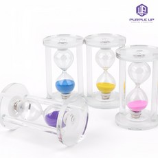 퍼플제로 모래멍 모레시계 유리모래시계 크리스탈 모래 시계, 소
