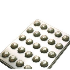 千代田金屬 栗子型天板 25模 金屬烤盤 烘焙模具 專業級尺寸, 1個