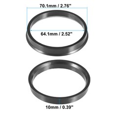 X Autohaux-플라스틱 자동차 휠 허브 중심 링 4 개 보어 센터 70.1-54.1 70.1-56.1 70.1-56.6 70.1-66.1 70.1-66.6, [03] 70.1mm to 56.6mm